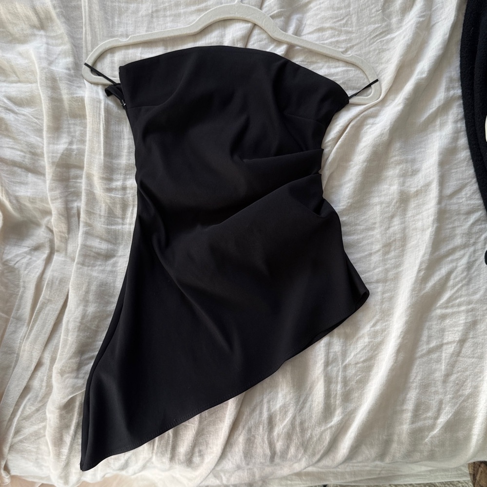 Zara Black Draped Top